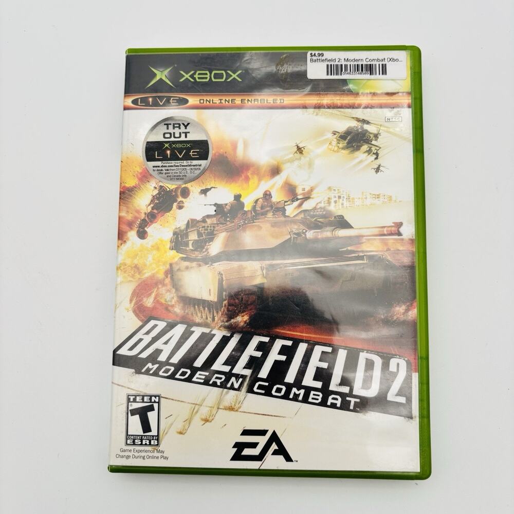 Battlefield 2: Modern Combat (Microsoft Xbox, 2005) Complete Tested Works VG